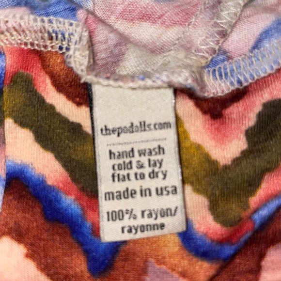 New The Podolls Flattering Ruched Striped Oversized Knit Top Anthropologie Tunic - Picture 11 of 11